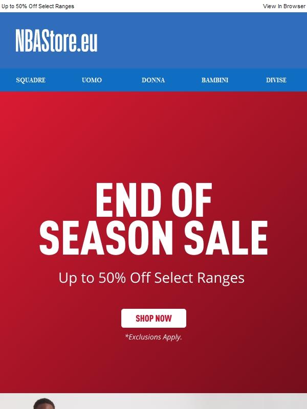 End of Season SALE