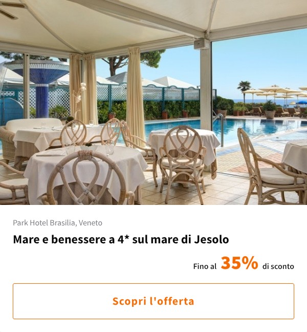 Mare e benessere a 4* sul mare di Jesolo
