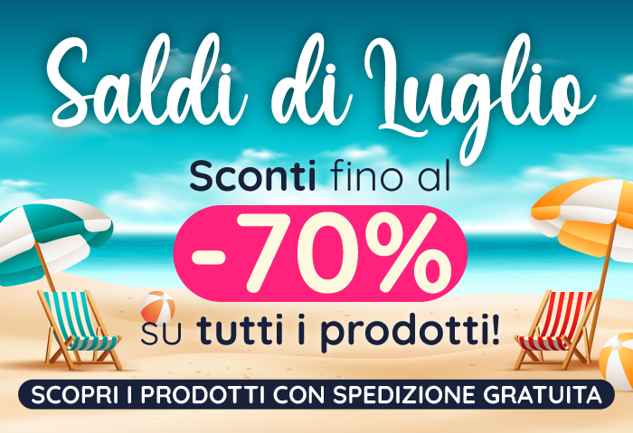 I SALDI ESTIVI sono arrivati. Sconti fino al -70% su tutti i prodotti
