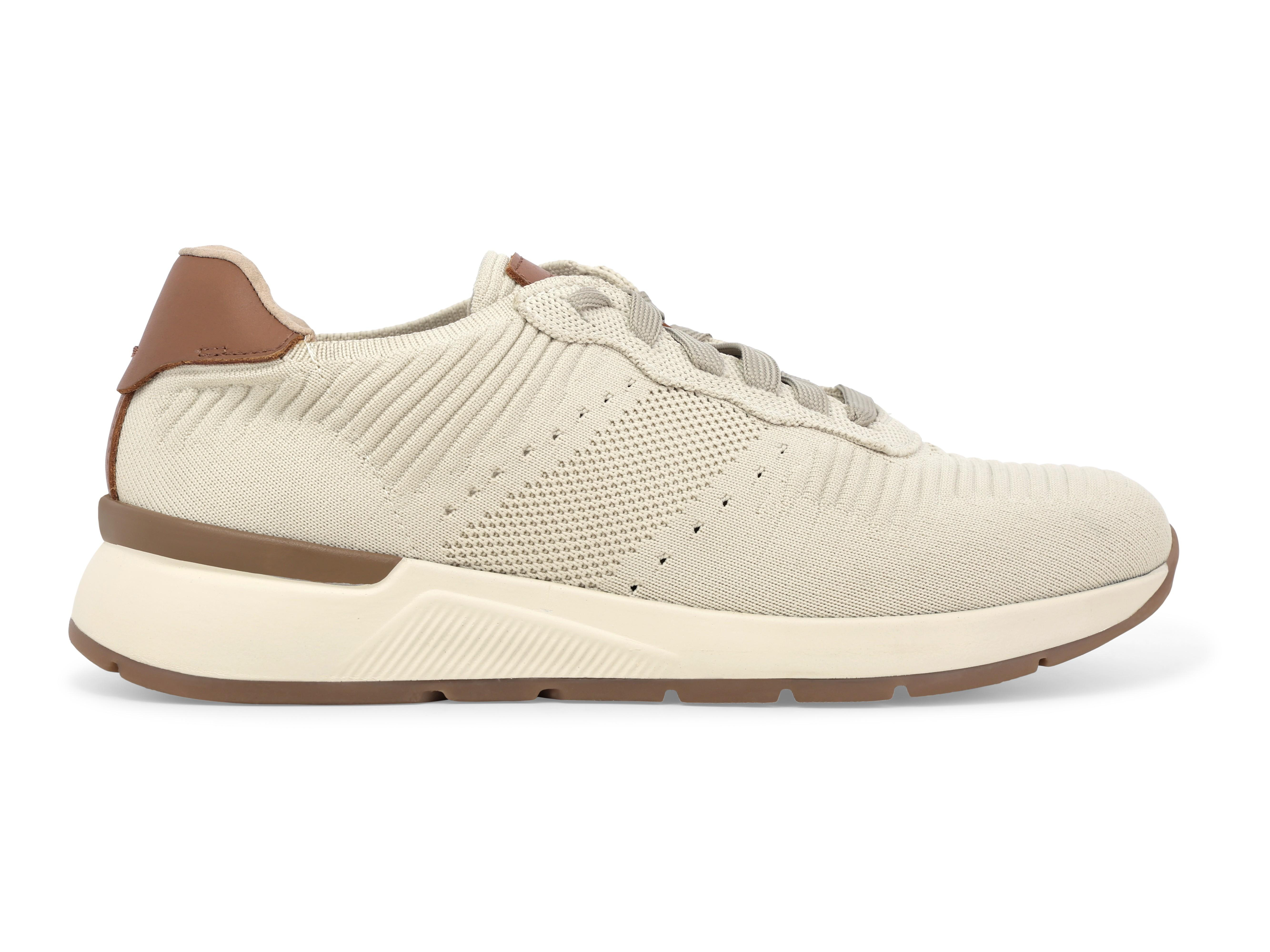 Sneakers uomo in tessute beige u55379