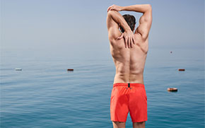 Beach easy exercises
