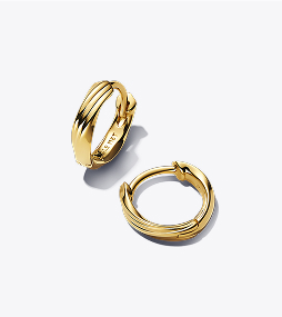 Twisted Huggie Earrings