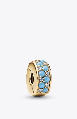 Aqua Blue Clip Charm