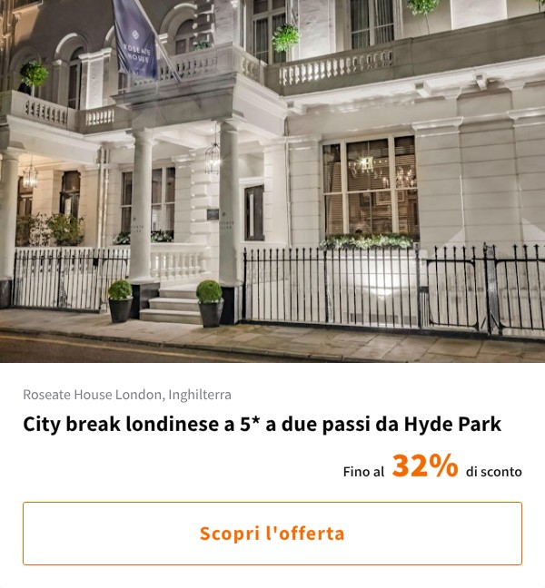 City break londinese a 5* a due passi da Hyde Park