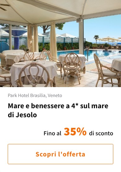 Mare e benessere a 4* sul mare di Jesolo