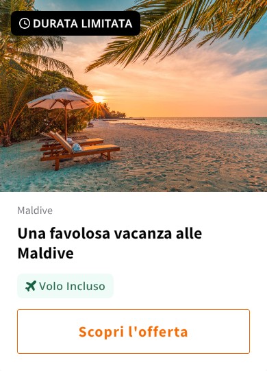 Una favolosa vacanza alle Maldive