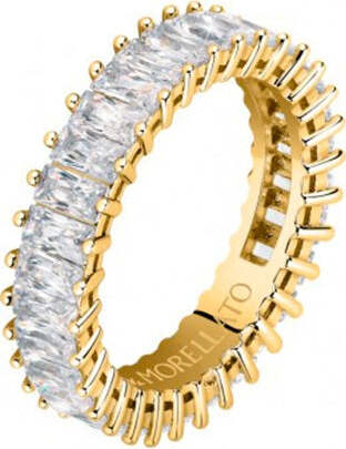 Anello MORELLATO donna Baguette dorato / cristalli bianchi