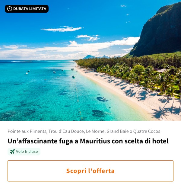 Un’affascinante fuga a Mauritius con scelta di hotel