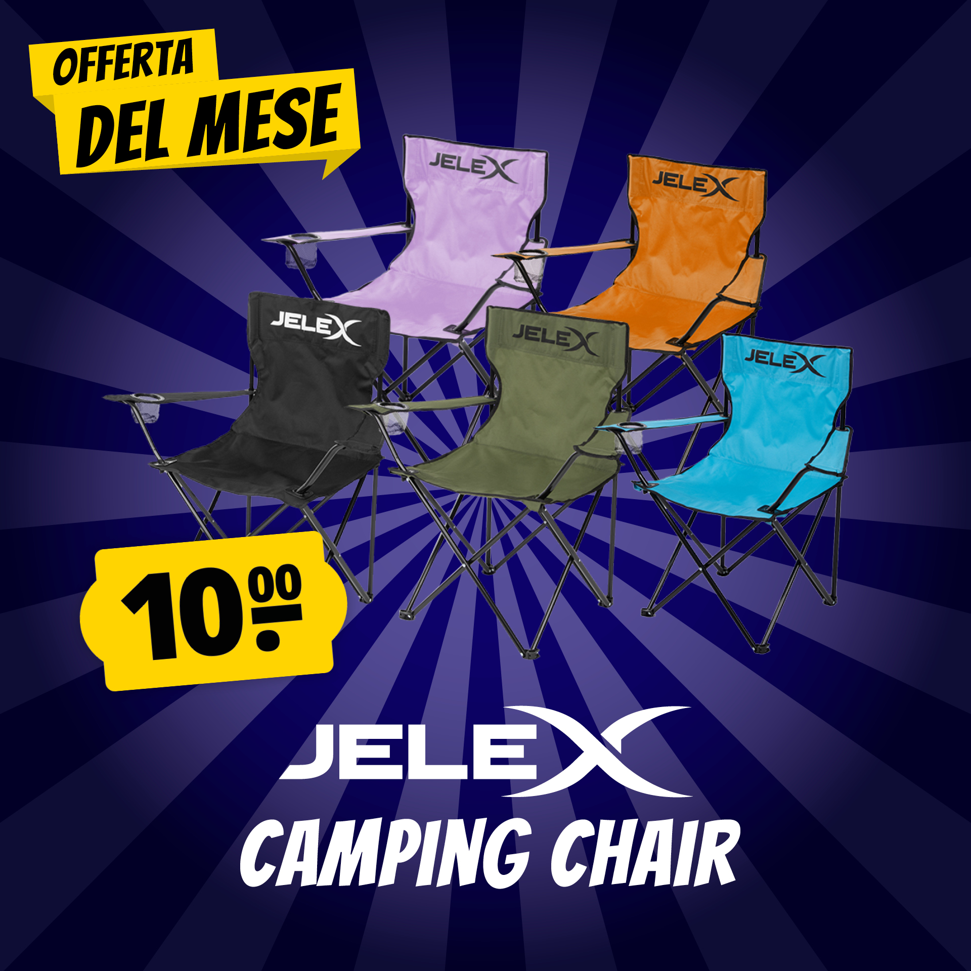 Jelex expedition sedia da campeggio