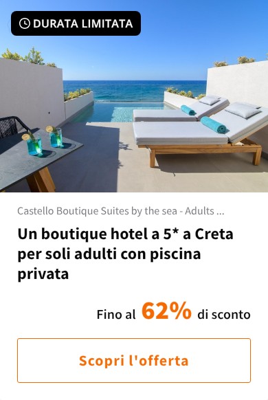 Un boutique hotel a 5* a Creta per soli adulti con piscina privata