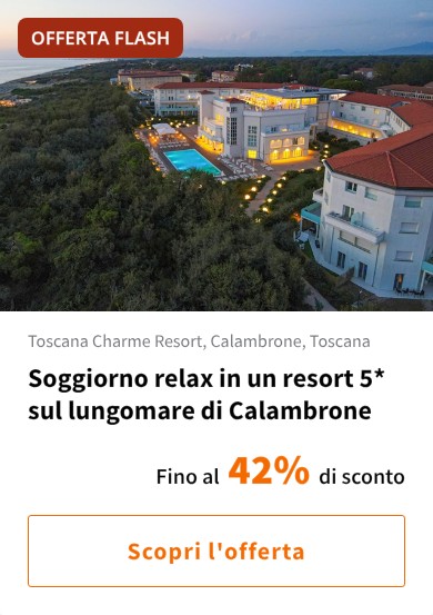 Soggiorno relax in un resort 5* sul lungomare di Calambrone