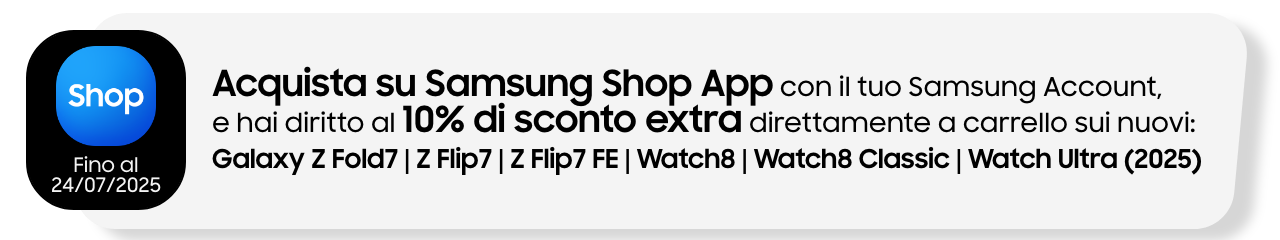 Sconto Samsung Shop App
