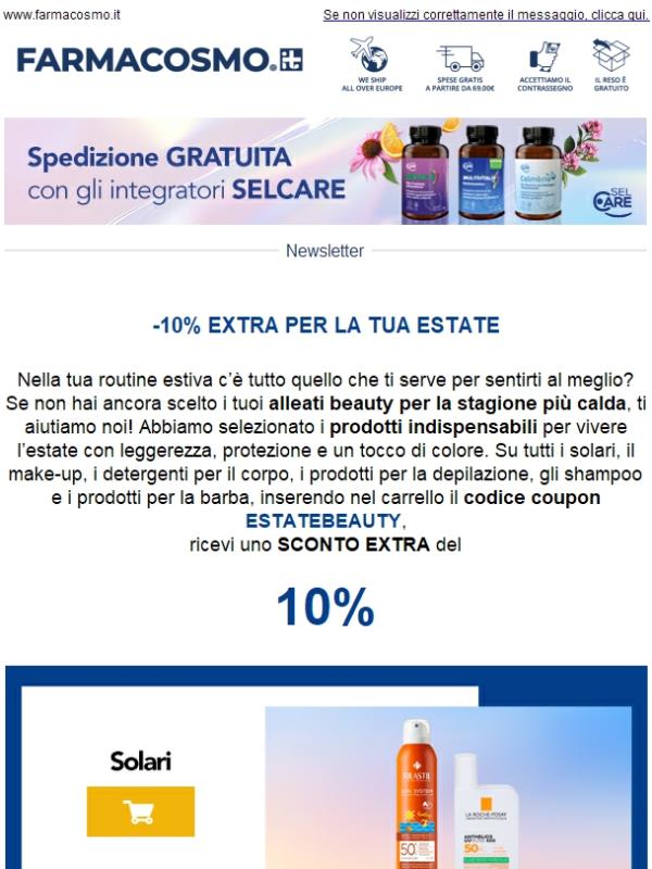 🏝️ -10% Extra per la tua estate
