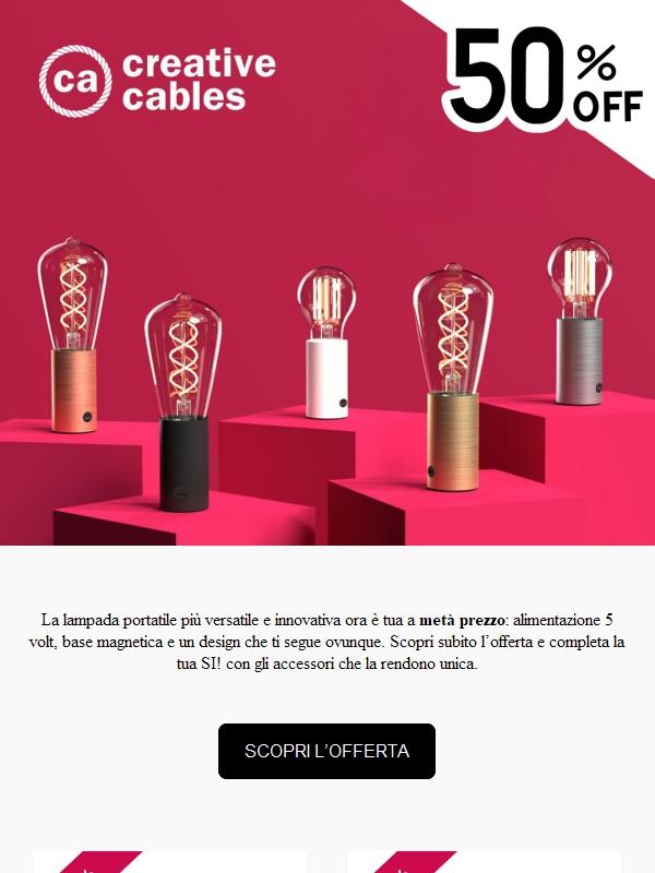 La lampada che illumina ovunque: ora al -50%💡