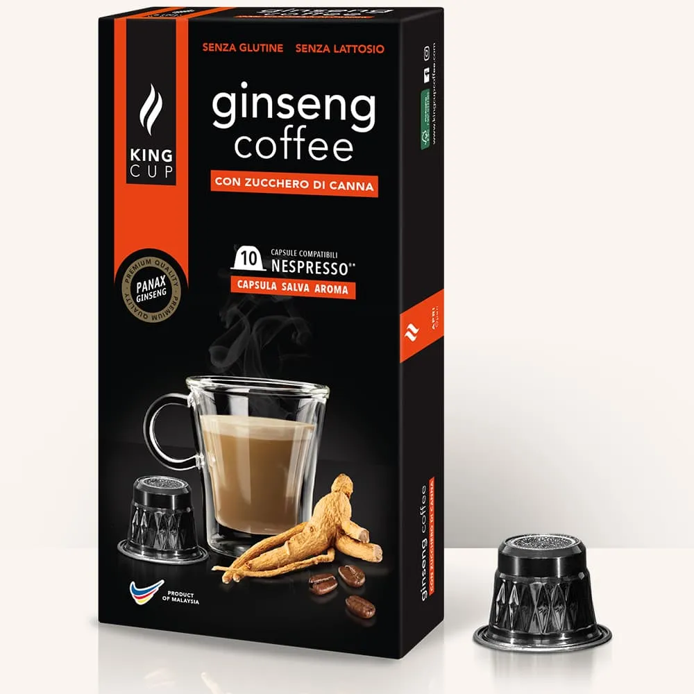 Image of Caffè al Ginseng con zucchero di canna - Capsule Nespresso®*