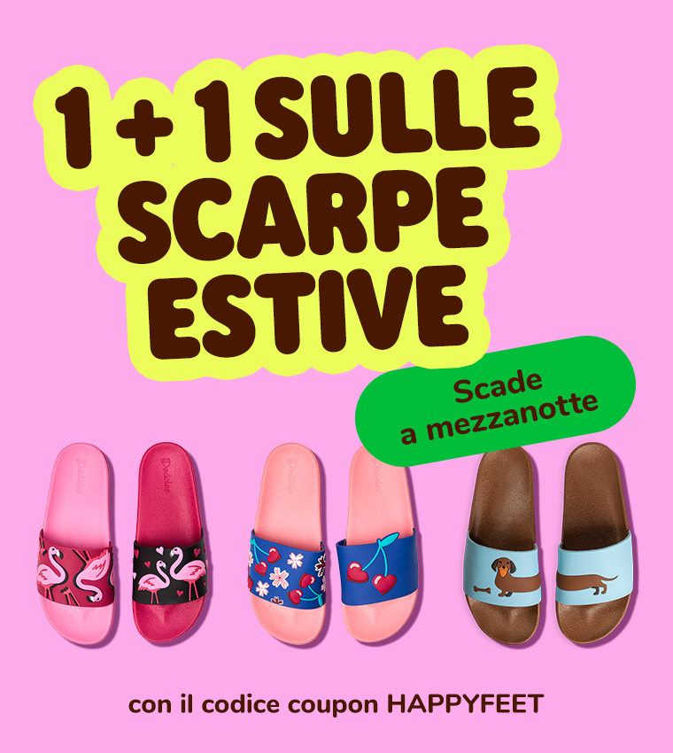  1 + 1 sulle scarpe estive