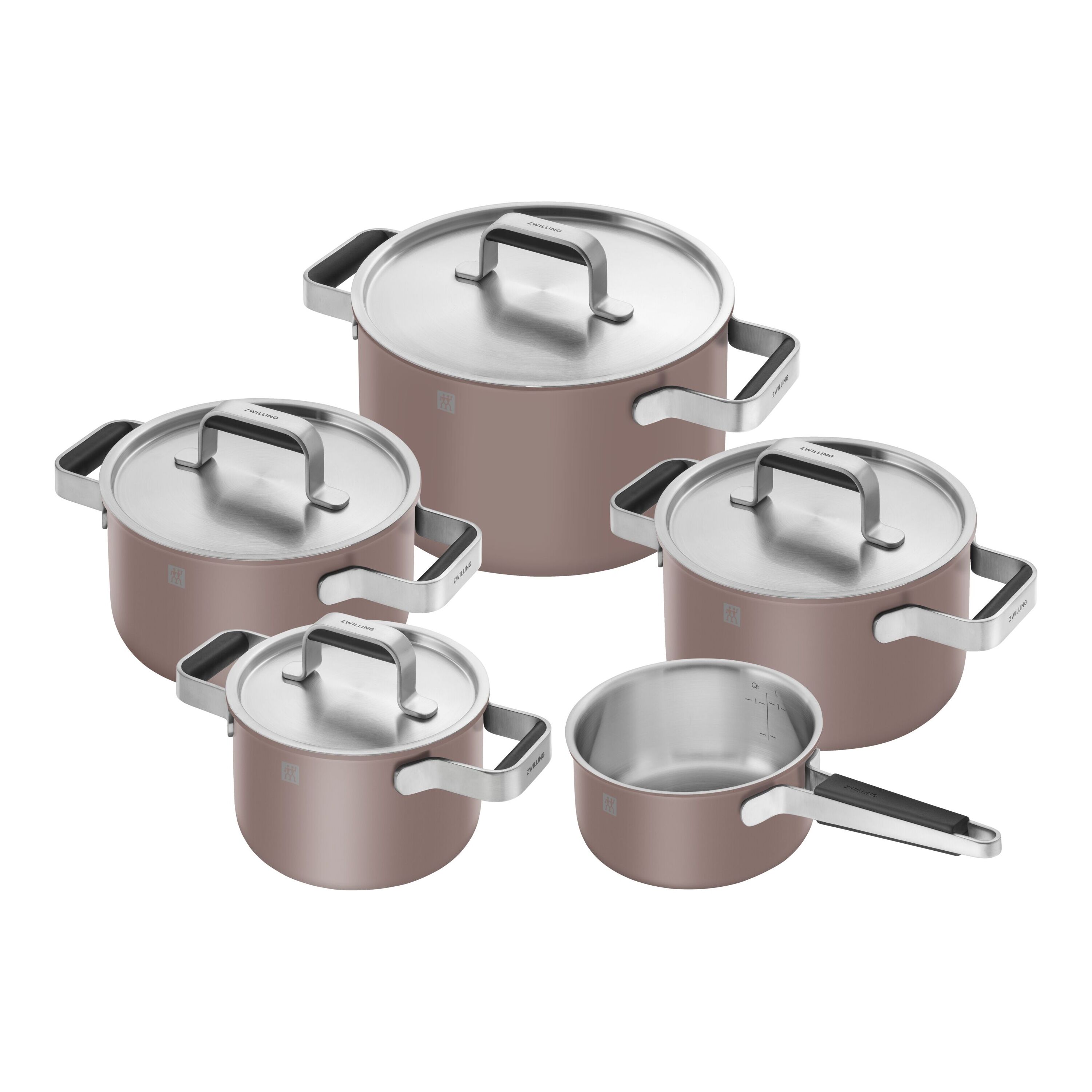 SET DI PENTOLE E PADELLE, 5-PZ.