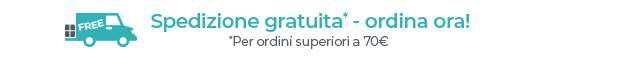 Spedizione gratuita a partire da 70€