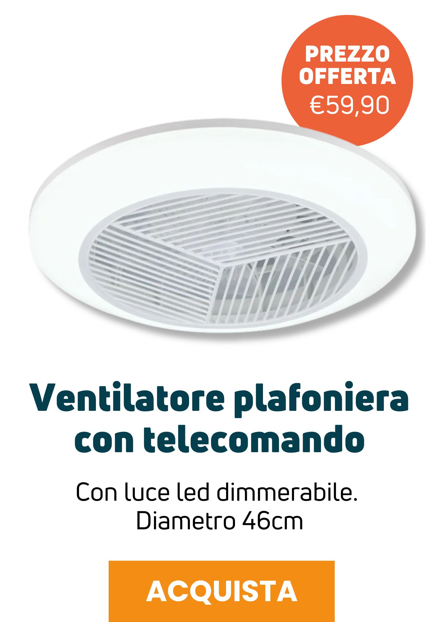 Ventilatore plafoniera in offerta