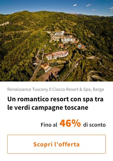 Un romantico resort con spa tra le verdi campagne toscane