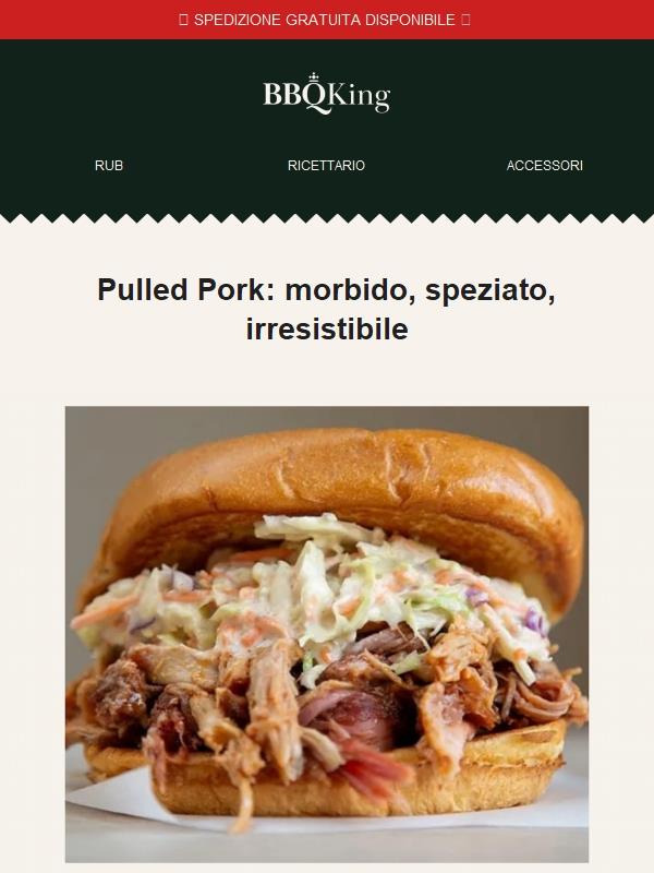 Pulled Pork: morbido, speziato e irresistibile.