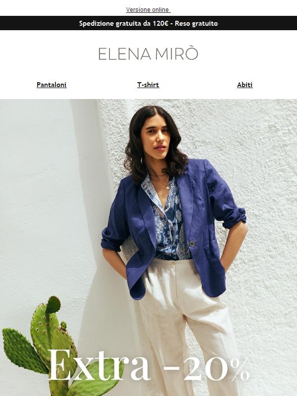 Ultime ore: extra -20% su camicie, t-shirt e pantaloni