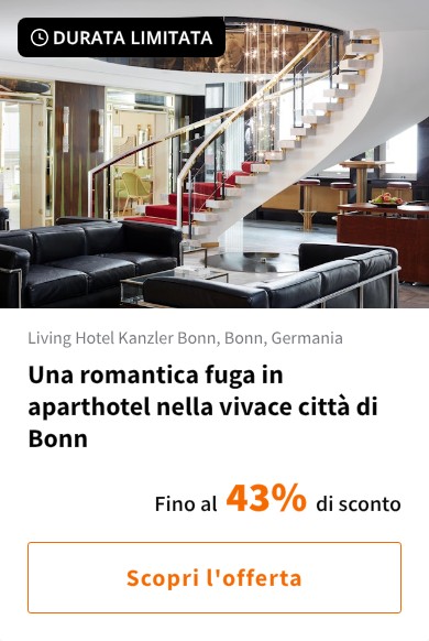 Una romantica fuga in aparthotel nella vivace città di Bonn