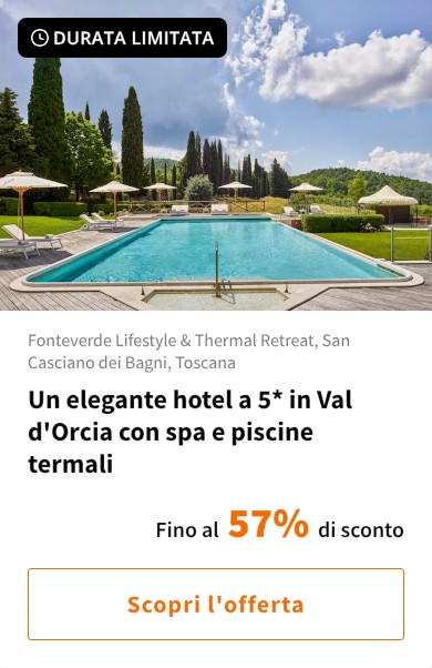 Un elegante hotel a 5* in Val d&#x27;Orcia con spa e piscine termali