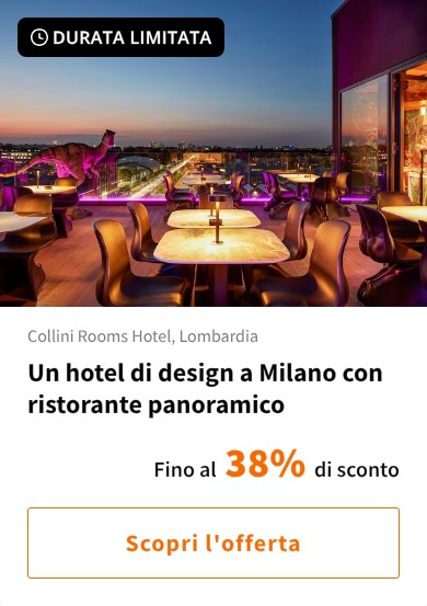 Un hotel di design a Milano con ristorante panoramico