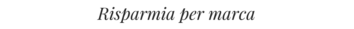 risparmia per marca