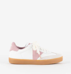 Victoria Sneakers Donna Bassa Pelle Bianco Rosa