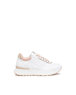 Nero Giardini Sneakers Donna Bassa in Pelle Bianca