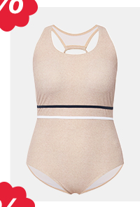 Costume da bagno con effetto juta, coppe morbide e nodi decorativi