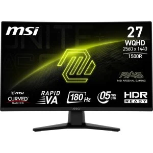 MSI MAG 274CQF 27" LED Rapid VA QHD 180Hz Curvo
