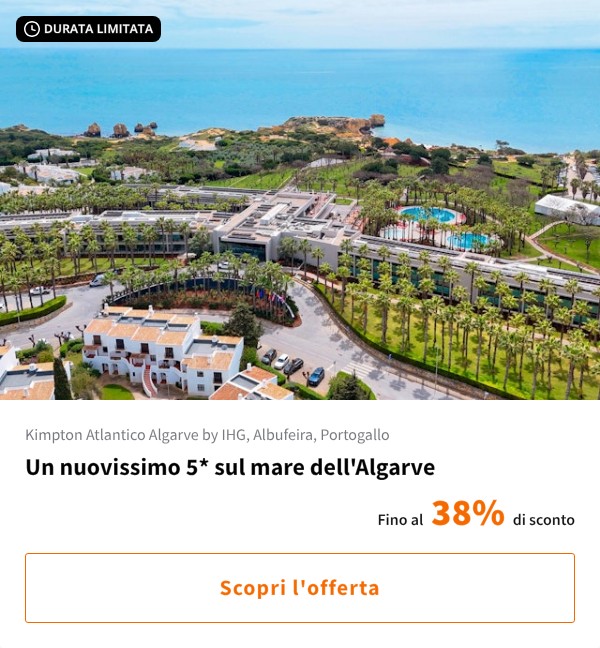 Un nuovissimo 5* sul mare dell'Algarve