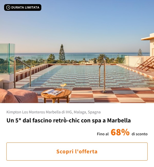 Un 5* dal fascino retrò-chic con spa a Marbella