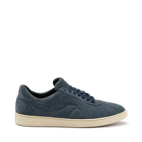 Frau Sneakers Uomo Bassa in Camoscio Blu