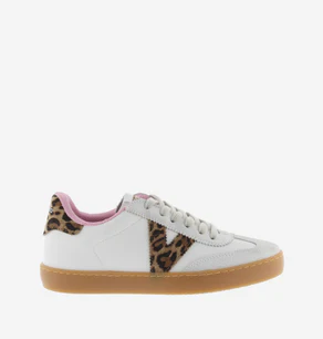 Victoria Sneakers Donna Bassa Pelle Bianco Animalier