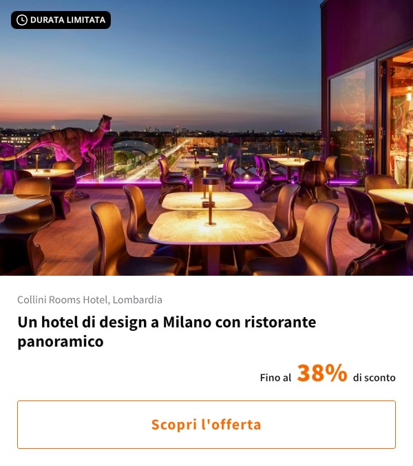 Un hotel di design a Milano con ristorante panoramico