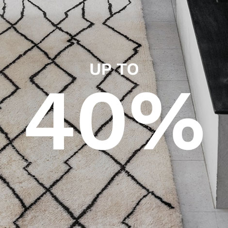 Up to 40% on light unique rugs