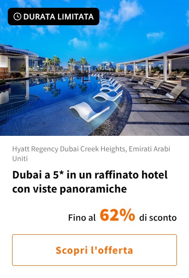 Dubai a 5* in un raffinato hotel con viste panoramiche