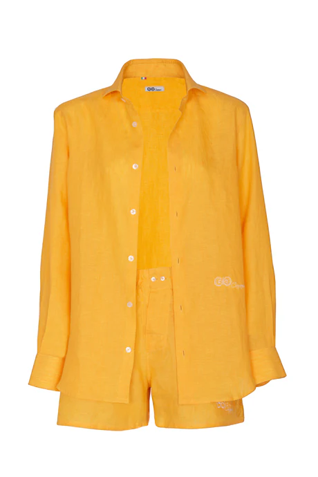 Camicia in Lino Giallo