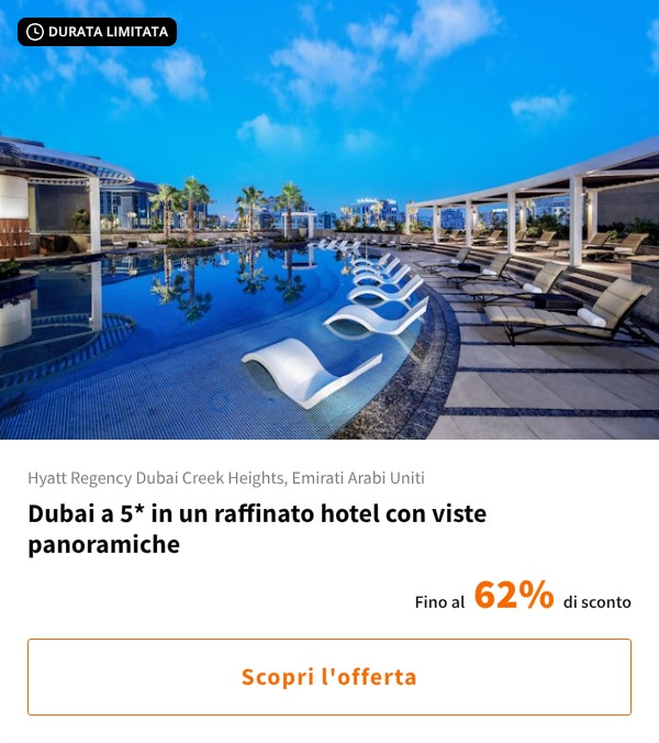 Dubai a 5* in un raffinato hotel con viste panoramiche