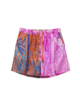 Costume Boxer con Stampa Multicolor Etro