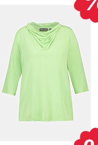 Maglia classica con scollo a goccia e maniche a 3/4