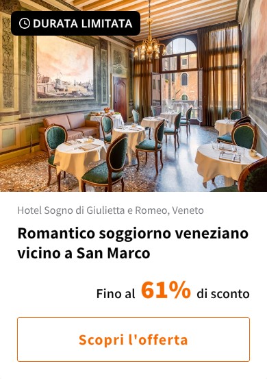 Romantico soggiorno veneziano vicino a San Marco