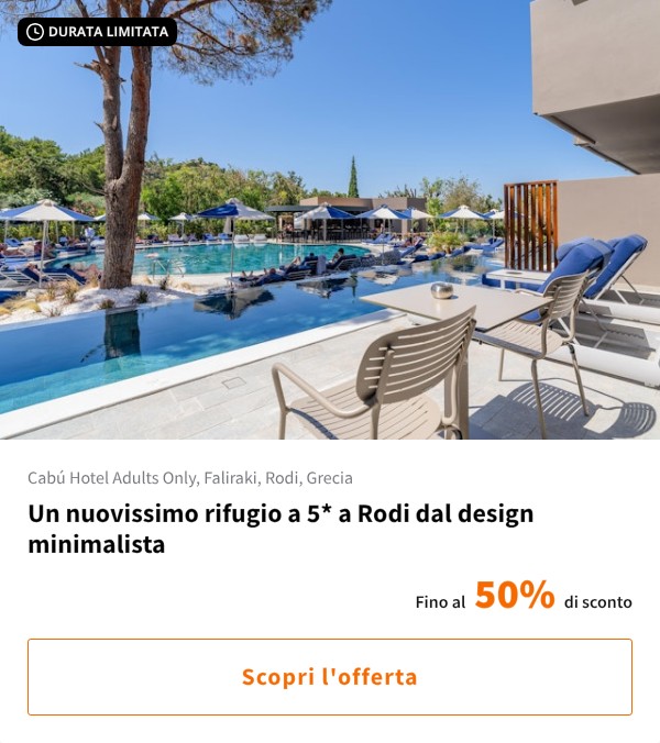Un nuovissimo rifugio a 5* a Rodi dal design minimalista