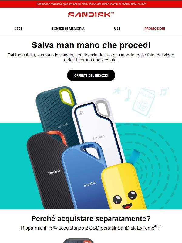 Risparmia subito il 15% sugli SSD!