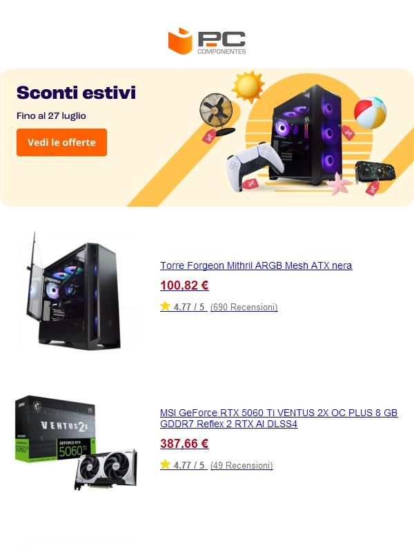 Le offerte speciali d’estate sono arrivate