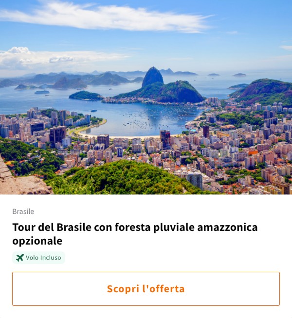 Tour del Brasile con foresta pluviale amazzonica opzionale